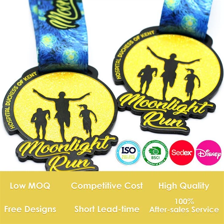 3D Gold Award Custom Metal Sport Medal